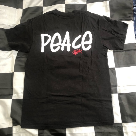 Vintage Stussy Increase the Peace Tee Sz M - Picture 2 of 7